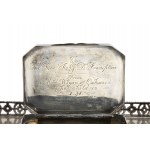 An important English Victorian sterling silver inkwell - London 1897, mark of PAIRPOINT BROTHERS