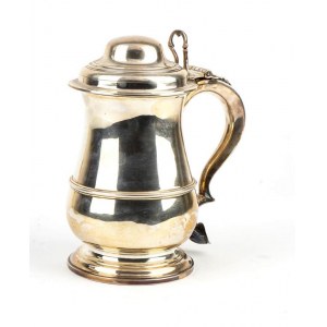 English sterling silver Victorian tankard - London 1899, mark of GOLDSMITHS & SILVERSMITHS Co.