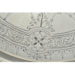 English Victorian sterling silver salver - London 1877, mark of MARTIN . HAAL & Co.