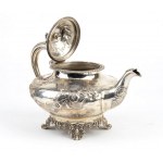 English Victorian sterling silver ttea pot - London 1839, mark of J WHITEHOUSE (probably)