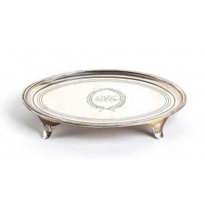 English Georgian sterling silver salver - London 1818, mark of GEORGE BECKWITH