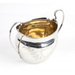 English Edwrdian sterling silver sugar basket - Chester 1901, mark of NATHAN & HAYES