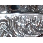 English Edwardian sterling silver salver - London 1907, margk of GOLDSMITH & SILVERSMITH Co.