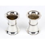 Two English Victorian stering silver vases - Birmingham 1897