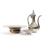 French silver ewer and basin - early 20th century