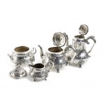 Viennese silver tea and coffe service - Austria-Hungary 1872-1922, mark of KLINKOSCH JOSEPH KARL (1822-1888);