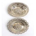 A pair of German silver baskets - late 19th early 20th century