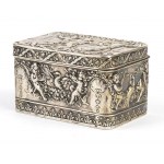 German silver box - Hanau late 19th century, silversmith LUDWIG NERESHEIMER AND Co., importer BERTHOLD MUELLER