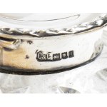 English sterling silver inkwell - London 1911, mark of CARRINGTON & Co.