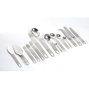French silver cutlery service for 12, 137 pieces - Paris, mark of SIECLE
