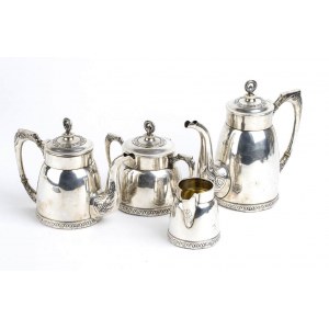 Russian Art Deco silver tea and coffee service - Moscow 1908-1926, mark of 2nd ARTEL