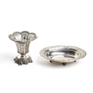 Two Turkish silver baskets - early 20th century