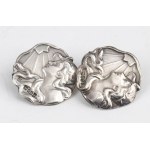 Six English Liberty sterling silver buttons - Birmingham 1902