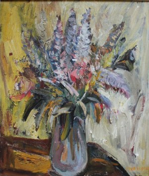 Józef Wasiołek (1921-2008), Kwiaty w wazonie (1968)