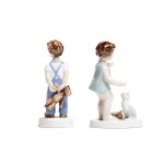 Para figurek porcelanowych - Royal Dux Bohemia