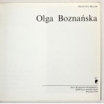 BLUM Helena - Olga Boznańska. Kraków 1974. RSW Prasa-Książka-Ruch. 4, s. 101, [3]. Orig. fl. Einband,...