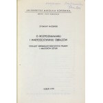 WAŹBIŃSKI Z. - O rozpoznawaniu i wartościowaniu obrazów - dedykacja autora