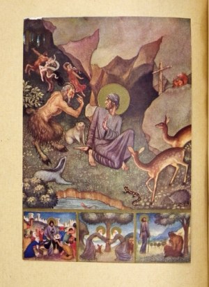 KOSSAK-SZCZUCKA Zofja - Madmen of God. With 7 colorful illustrations by Lela Pawlikowska. Cracow 1929....