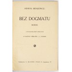 SIENKIEWICZ H. - Without dogma. - In Czech. 1910.