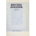 STACHURA Edward - Poetry and prose. Vol. 1-5. Warsaw 1987; Czytelnik. 8, s. 461, [2]; 422, [2]; 382, [2]; 269, [2]; 468, [...