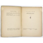 TUWIM J. - Poems volume 4. Warsaw 1923. cover by T. Gronowski.