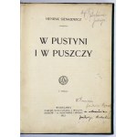 SIENKIEWICZ H. - W pustyni i w puszczy. 1912. Wyd. I