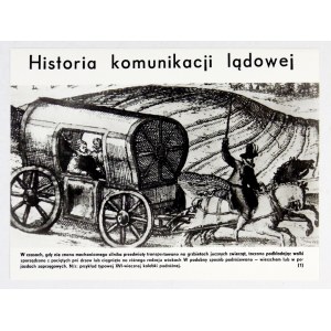[HISTORIA komunikacji lądowej] - zestaw 18 czarno-białych reprodukcji fotograficznych. Warszawa [B. d.]...