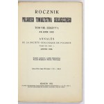 ROCZNIK Polskiego Towarzystwa Geologicznego. T. 8, z. 1-2. Za rok 1932. Kraków. 1932....