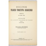 ROCZNIK Polskiego Towarzystwa Geologicznego. T. 9. Za rok 1933. Kraków. 1933. Polskie Towarzystwo Geologiczne. 8, s. [4]...