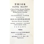 P. MAŁACHOWSKI - Sammlung der Familiennamen von szlachty z Opisem Herbów - Nachdruck