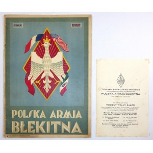 POLSKA Armja Błękitna. Historiographical publication. Preliminary notebook. Poznan 1929. published by Nakł....
