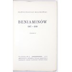 SKŁADKOWSKI Felicjan Slawoj - Beniaminów 1917-1918. 2nd ed. Warsaw 1938. inst. of J. Piłsudski. 8, s. [8], 425,...