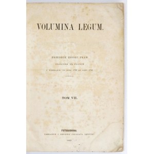 VOLUMINA legum - Band 7 (Nachdruck) 1860