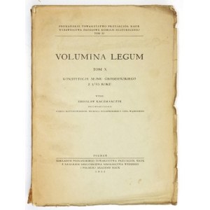 VOLUMINA legum - tom 10. 1952