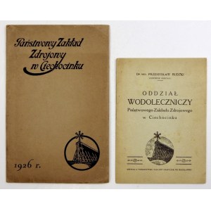 PAŃSTWOWY Zakład Zdrojowy w Ciechocinku 1926 r. Ciechocinek 1926. Tłocznia Wł. Łazarskiego, Warszawa. 8, s. 42, [1]...