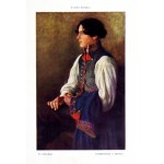 POLISH folk types in 24 color reproductions of paintings by painters: Floryan Piekarski,...