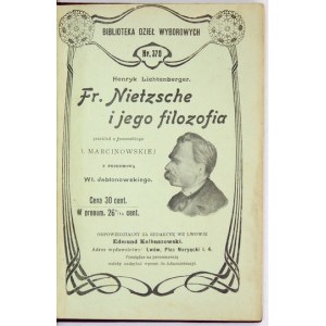 LICHTENBERGER Henry - P. Nietzsche und seine Philosophie. Aus dem Französischen übersetzt. I. Marcinowska. Mit einem Vorwort von Wł....