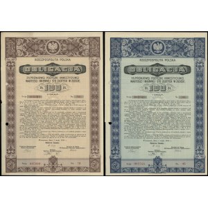 Republic of Poland (1918-1939), set of 2 bonds, 1.05.1935, Warsaw