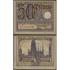 West Prussia, 50 fenigs, 15.04.1919