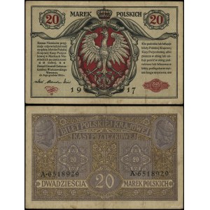 Poland, 20 Polish marks, 9.12.1916