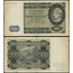 Polska, 500 złotych, 1.03.1940