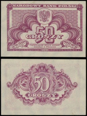 Polska, 50 groszy, 1944