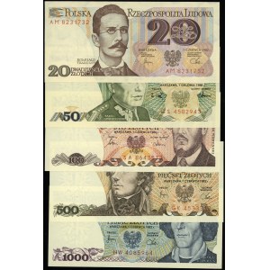 Poland, set of 5 banknotes