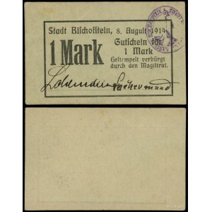 East Prussia, 1 mark, 8.08.1914