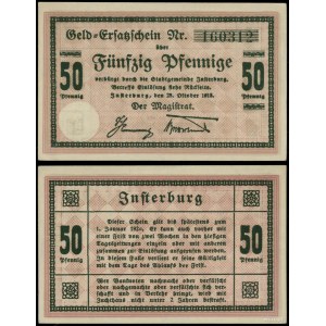 East Prussia, 50 pfennigs, 28.10.1918