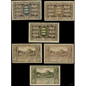 Ostpreußen, Satz von 3 Banknoten, 11.07.1920