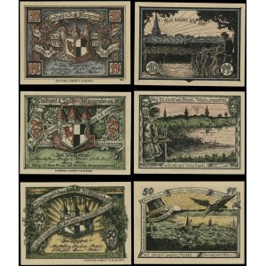 East Prussia, set: 10, 25 and 50 fenigs, 11.07.1920
