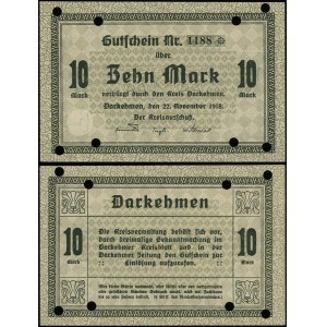 East Prussia, 10 marks, 22.11.1918