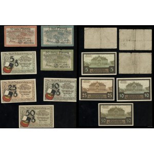 Prusy Wschodnie, zestaw 7 banknotów, 1917-1920