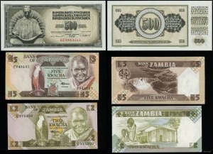 zestaw różnych banknotów, zestaw 23 banknotów z różnych krajów